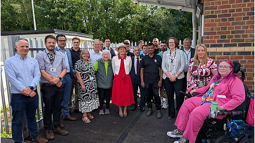 Helen Maguire opens Leatherhead Access for All improvements