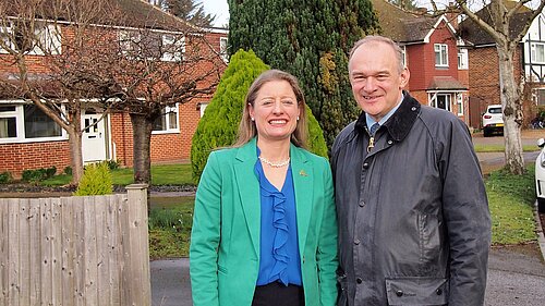 Helen Maguire MP with Leader of the Liberal Democrats, Sir Ed Davey MP