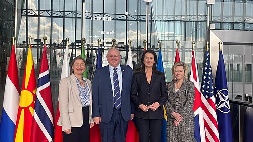 Helen Maguire on NATO visit, March 2025