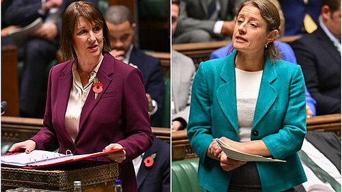 Helen Maguire and Rachel Reeves