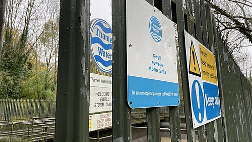 Thames Water Ewell Sewage Storm Tanks