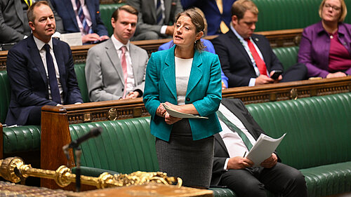 Helen Maguire during a recent Parliamentary debate