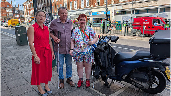 Helen Maguire with Swail House residents