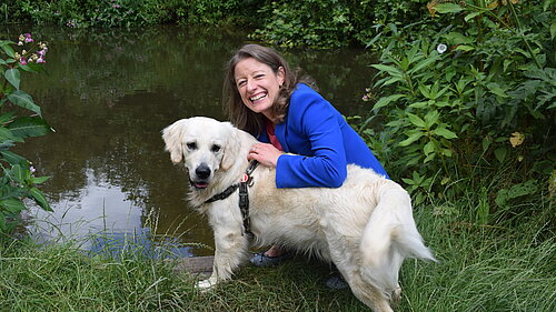 Helen Maguire at River Mole in Leatherhead