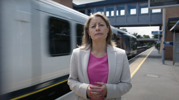 Helen at Ewell West station