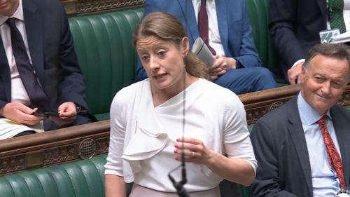 Helen Maguire MP speaking in the House of Commons